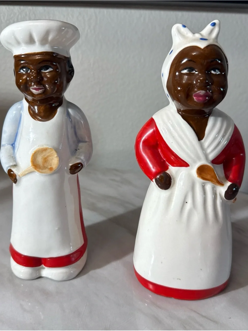 Antique salt and pepper shakers rare